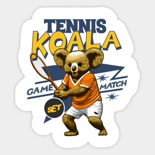 Tennis Koala bear game set match Sticker